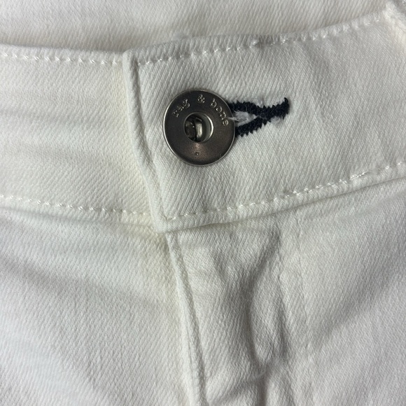 Rag & Bone white jeans, high rise ankle skinny, size 28, stretchy, made in USA! - Picture 3 of 12